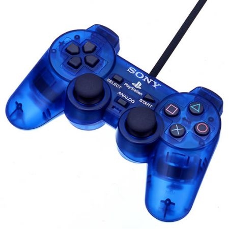 Acc. De Jeux Vidéo Sony Manette Filaire Dualshock 2 Bleu Ps2